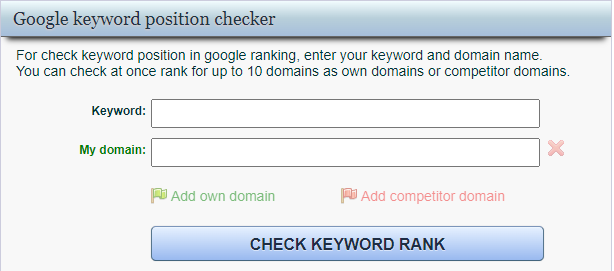 Moonsy Google Keyword Rank Checker