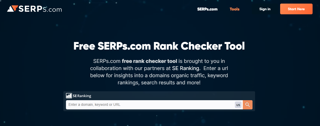 Serps tool rank checker